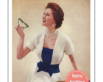 1950s Sun Top and Bolero Vintage PDF Knitting Pattern