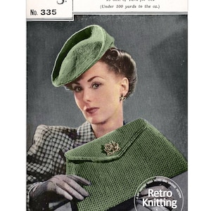 Hollywood Knitting Book No 2 C 1940s Vintage Knitting Pattern Booklet PDF 