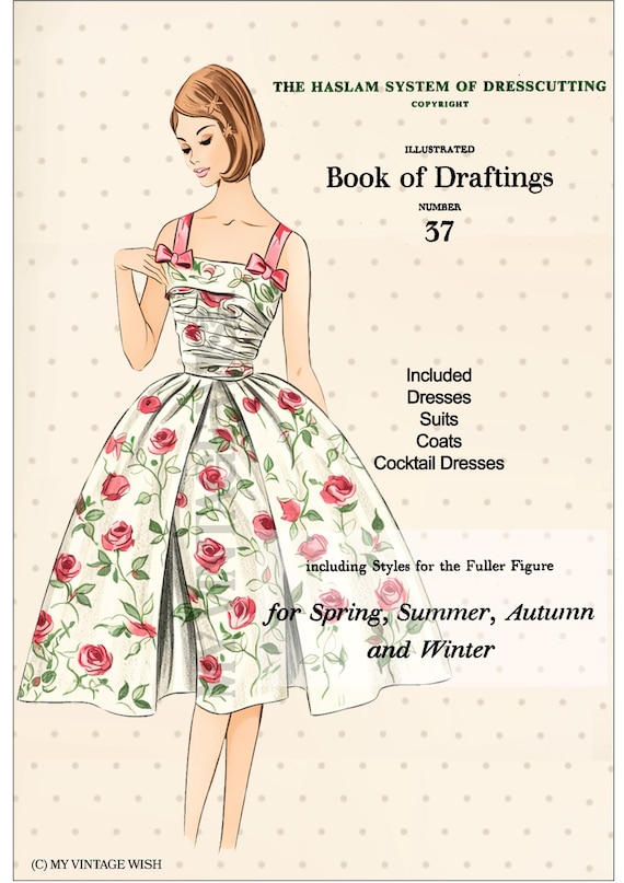 The Haslam System of Dress-cutting No. 37 - 1960's PDF Design Booklet -  Etsy Hong Kong