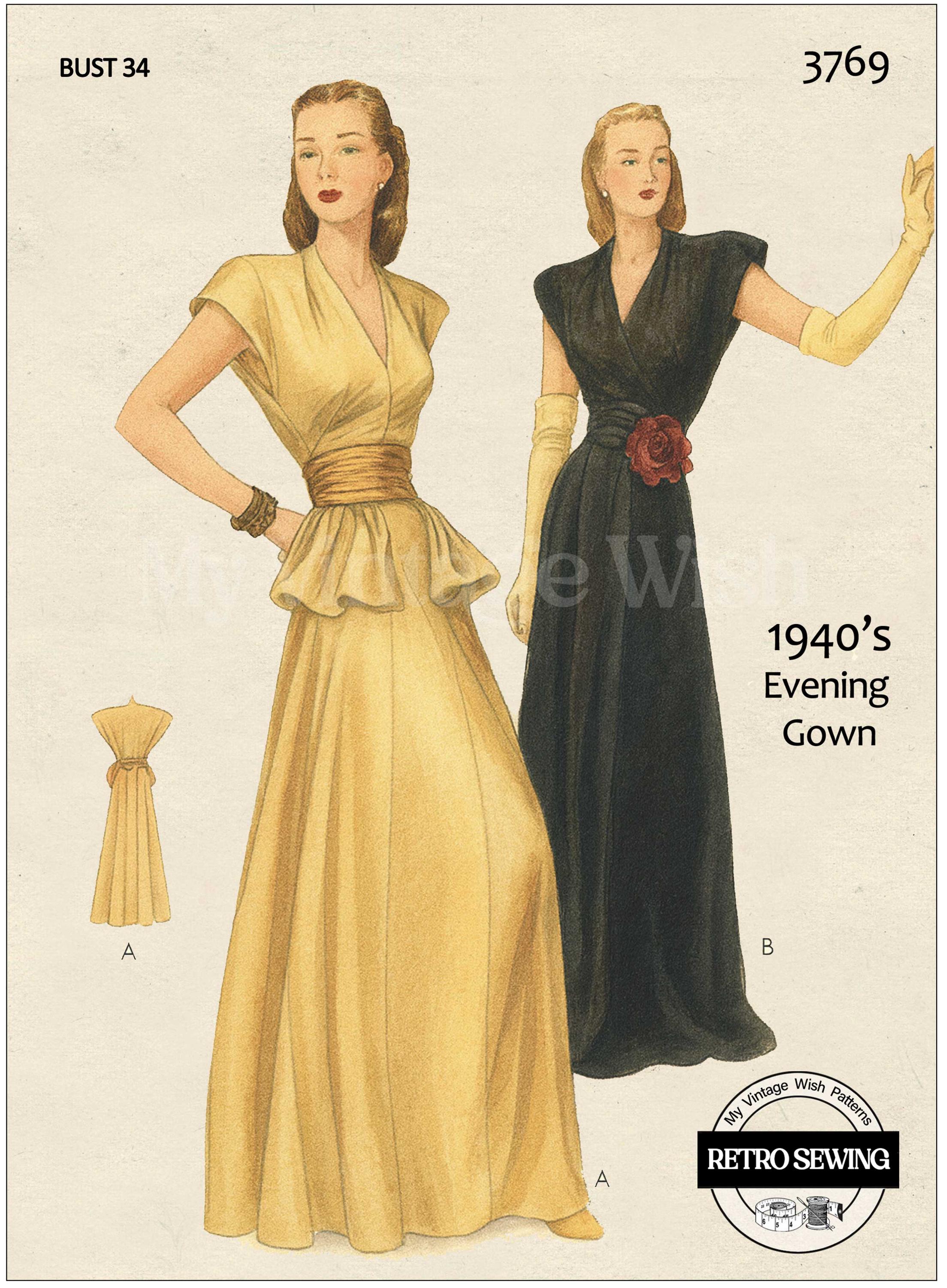 sachin and babi light blue dress Your Guide to 1940s Dresses Formal