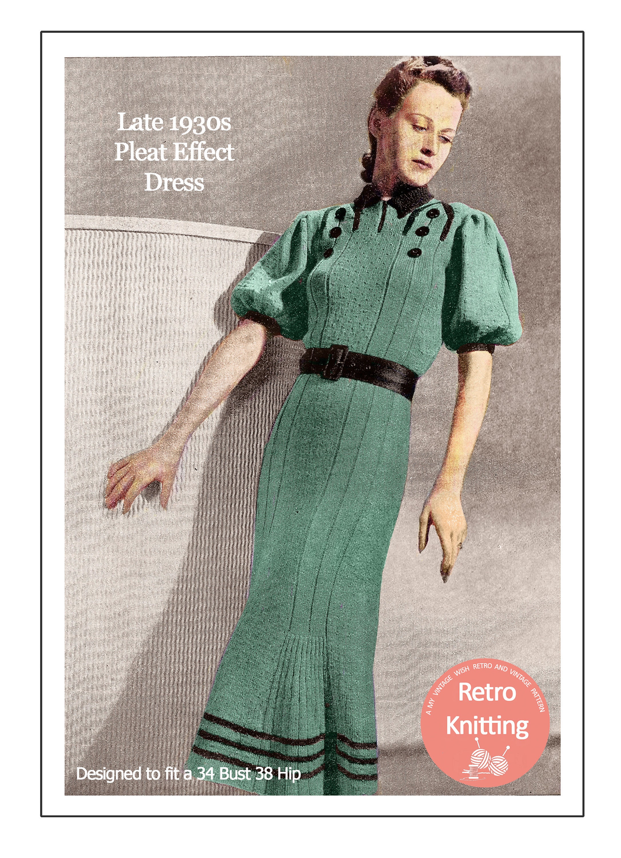 1930s knit dress sales
