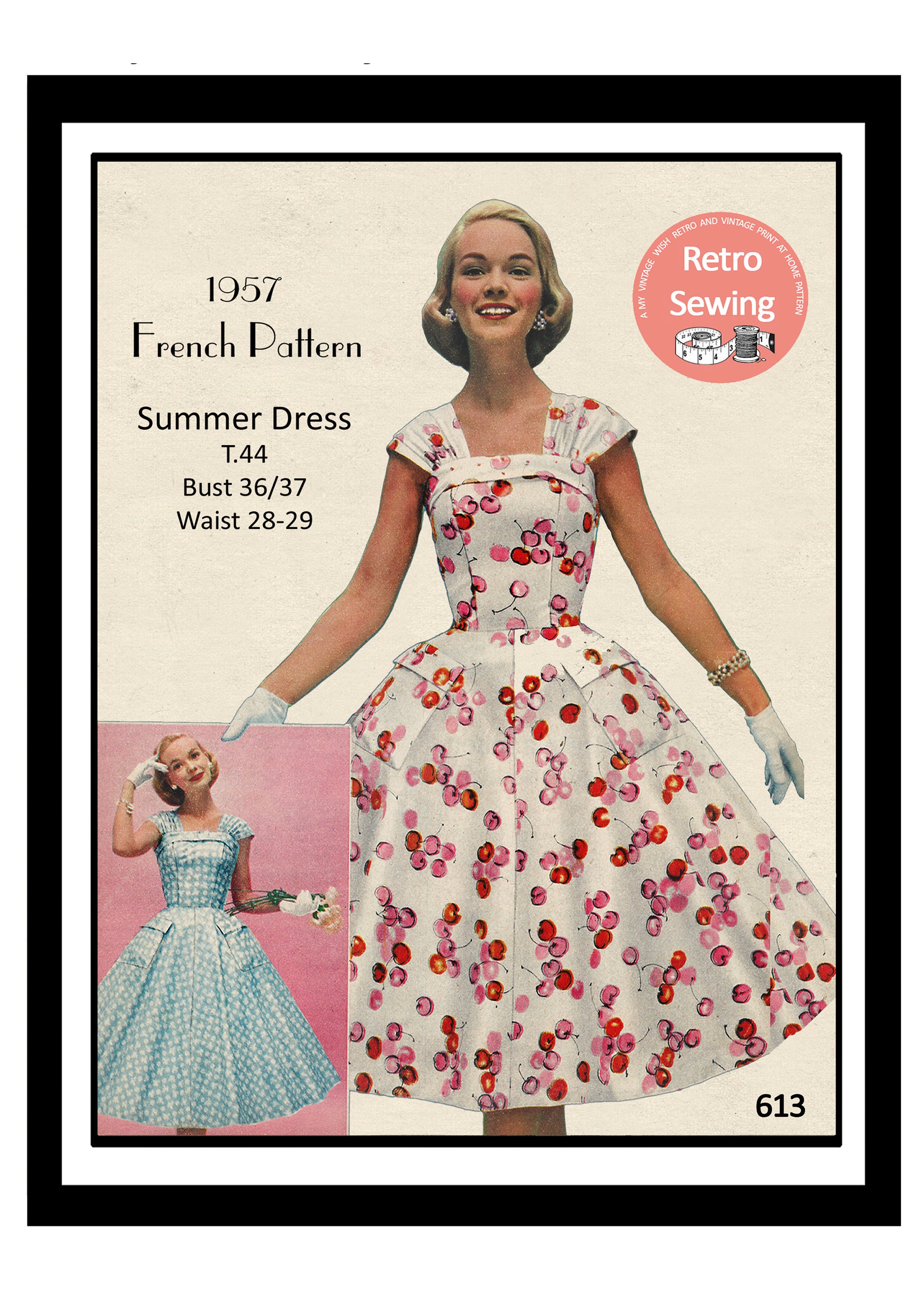 paspoort Adolescent Absoluut 1950's Rockabilly Style Summer Dress PDF French Sewing - Etsy België