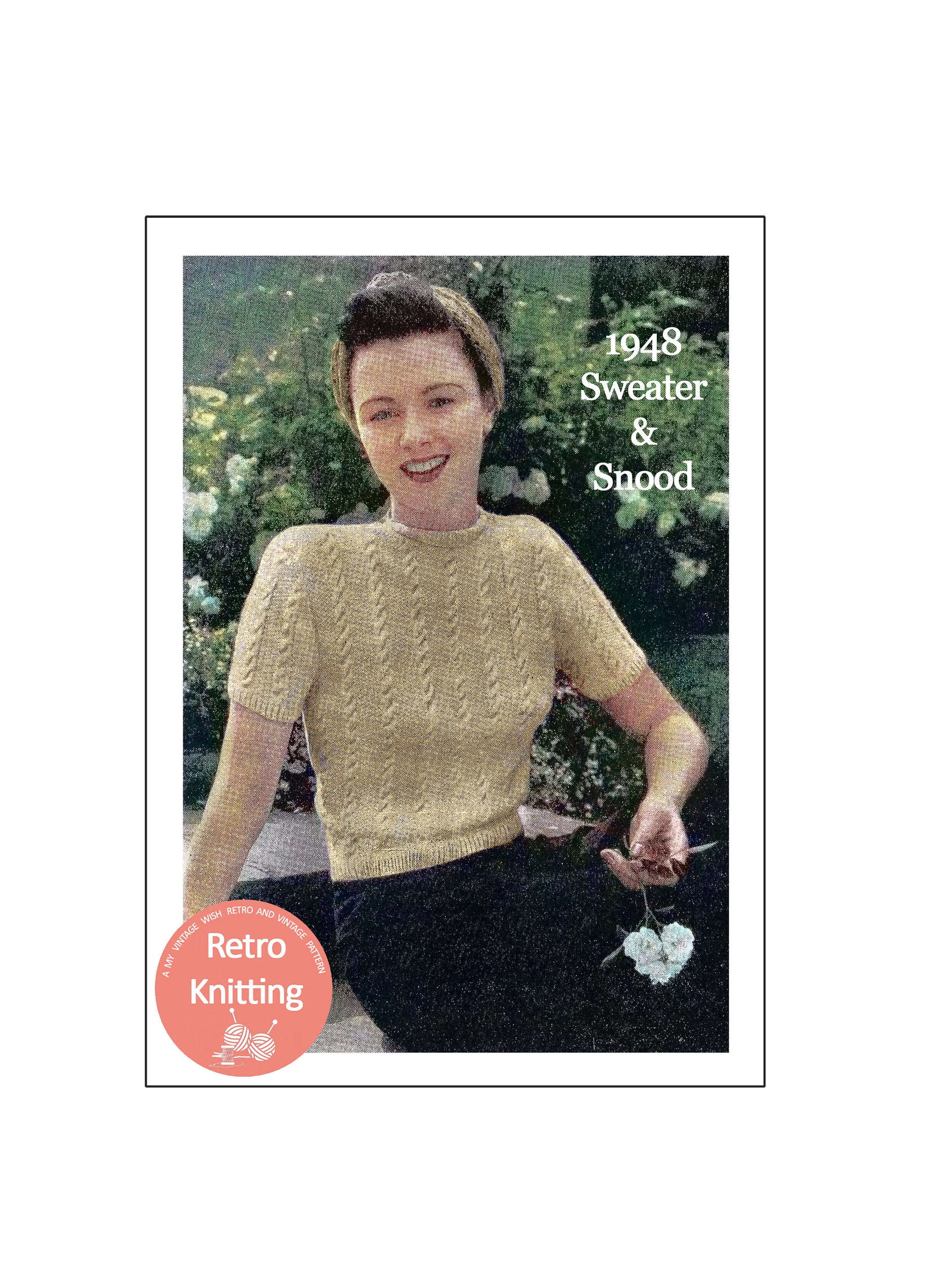 1940's Sports Sweater and Snood Knitting and Crochet PDF - Etsy