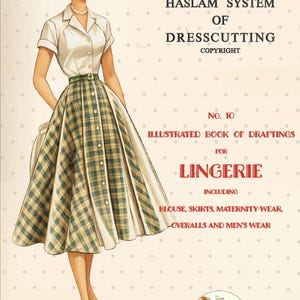 The Haslam System of Dresscutting Lingerie No. 10 - 1950's pdf-bestand directe download