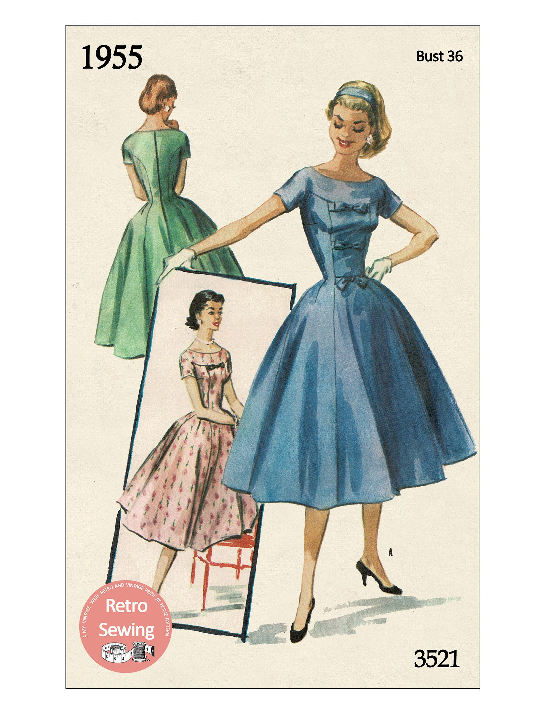 1950s fashion dresses