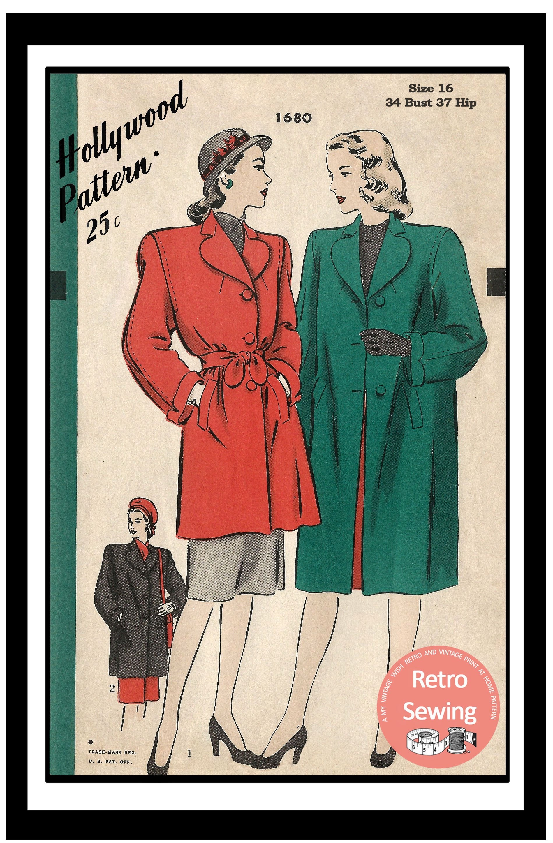 1940s Pattern, Dapper Men's House Coat, Dressing Gown – Vintage Sewing  Pattern Company