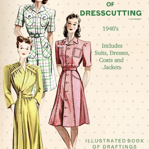 The Haslam System of Dresscutting No. 15a - Modes uit de jaren 1940 in oorlogstijd - pdf-boekje