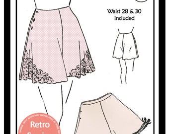 1940's Easy to Make French Knickers Sewing Pattern Ready printed Pattern in 2 sizes