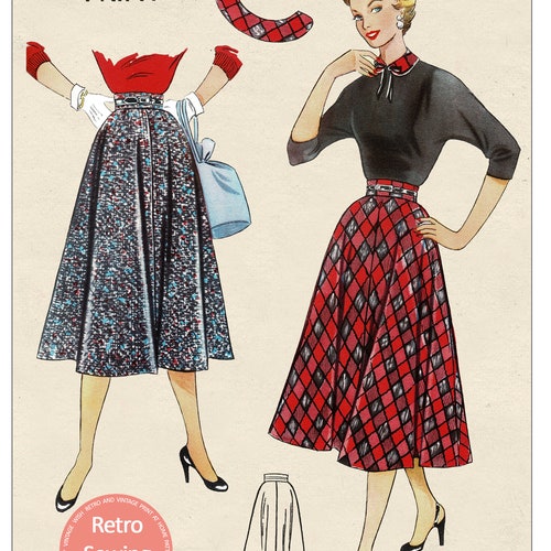 Magenta Pink 1950s style cigarette pants, true vintage fit.