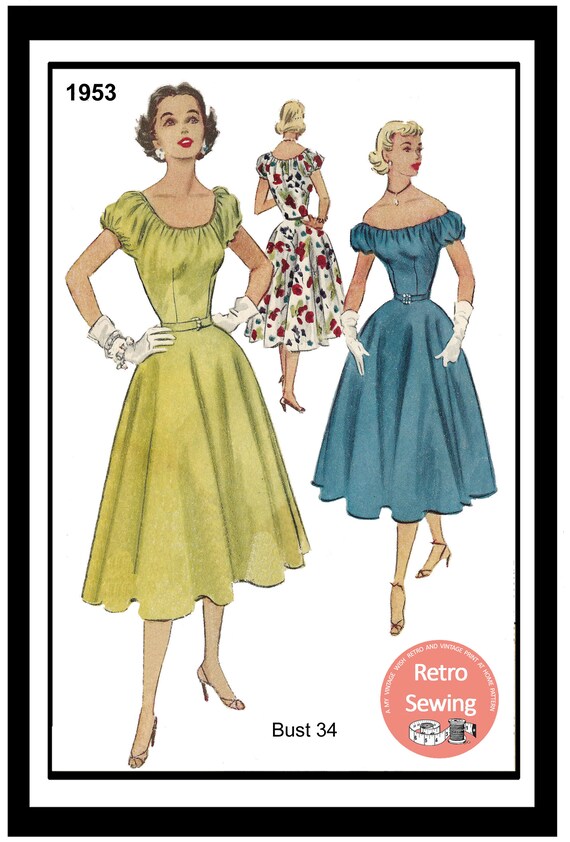 bardot 50s dress