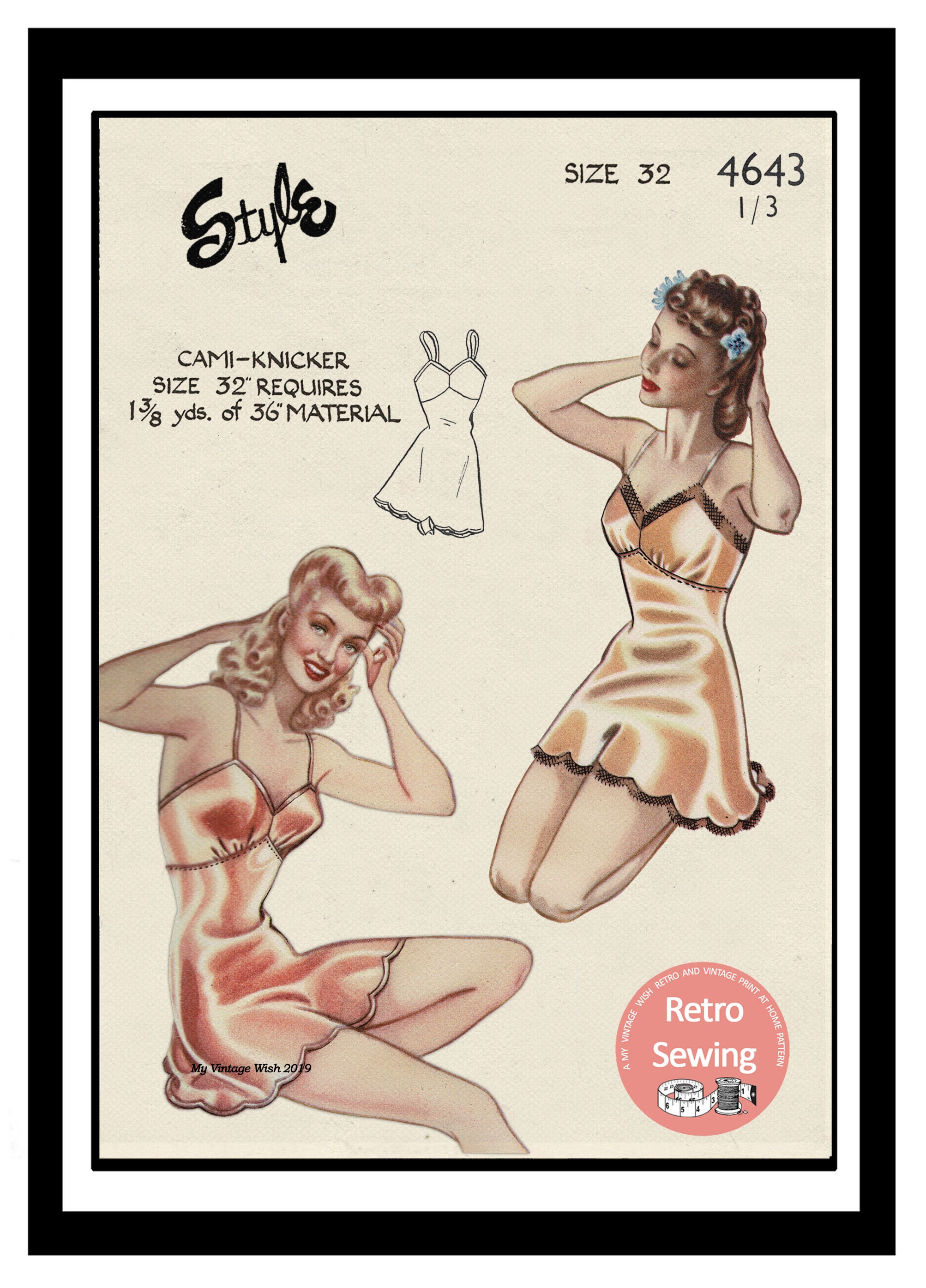 Retro Teddy Lingerie -  Australia