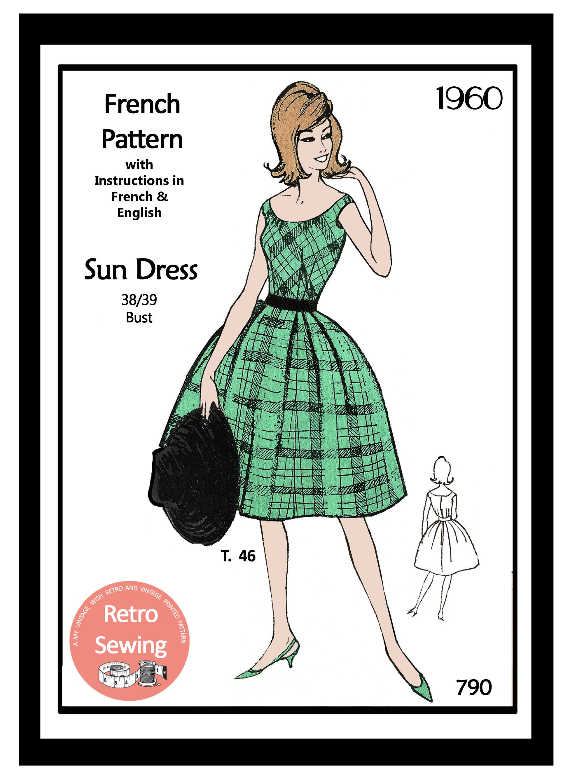 Vintage Lingerie Sewing Pattern / 1930s Slip Dress & Tap Shorts