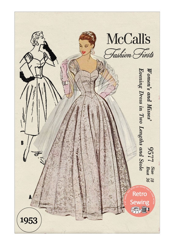 1950's evening outlet gowns