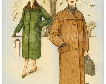 1950年代のヴィンテージパターン - メンズクラシックアウターコート