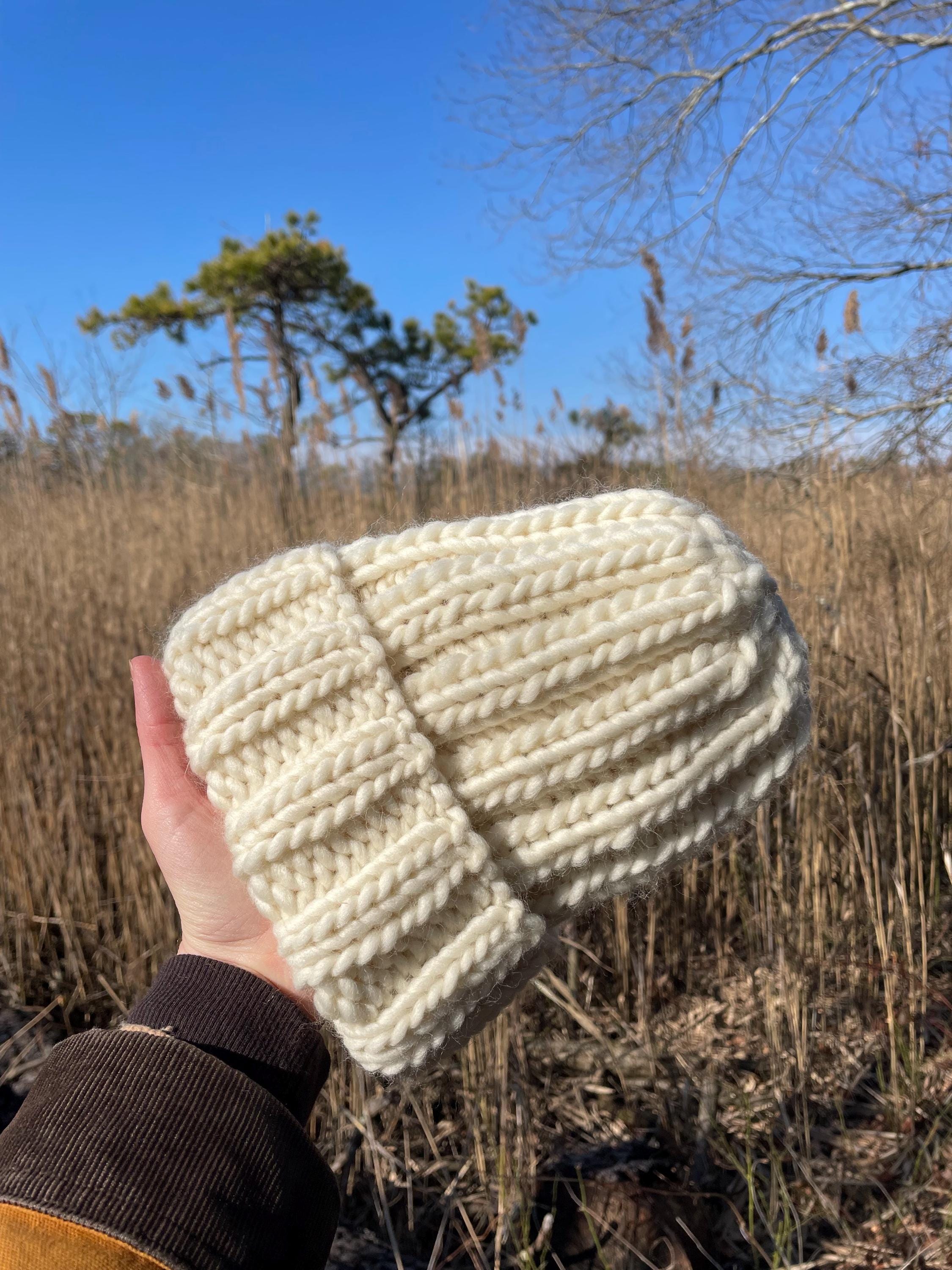 Athena Designs Vintage Irish Handknit Cream Fisherman Wool Beanie Hat One Size Irish Wool Beanie - Etsy main image 3