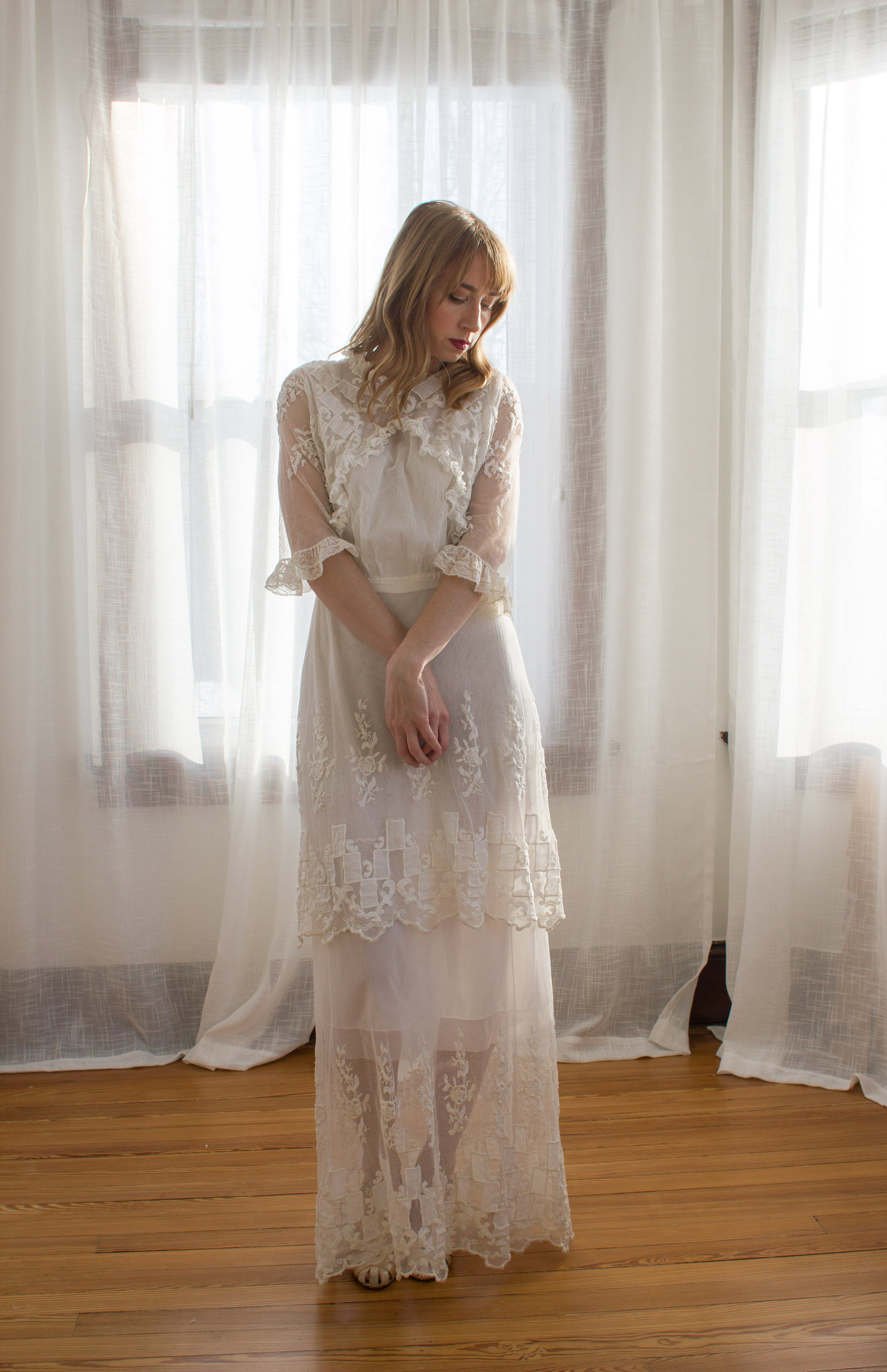 Net lace dress 2025