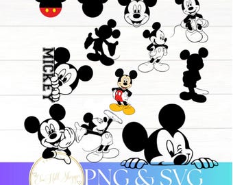 Magical Mouse Cartoon Clipart SVG PNG Bundle | Cute Mouse Character Files | Instant Download svg png for Cricut, Silhouette, Shirts