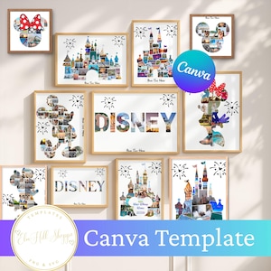Mickey Minnie Castle Magical Memories Customizable Collage Bundle