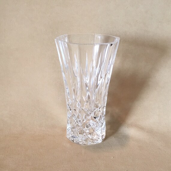 Vintage 80's Royal Crystal Rock 7 Linea VINTAGE ELEGANT TALL Clear Crystal Cut