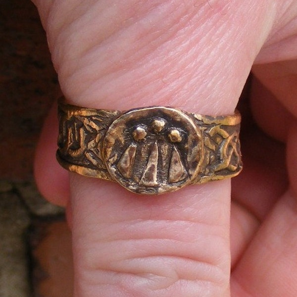 Bague en bronze du druide Awen