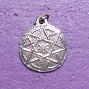 Eight Pointed Star Bronze Pendant