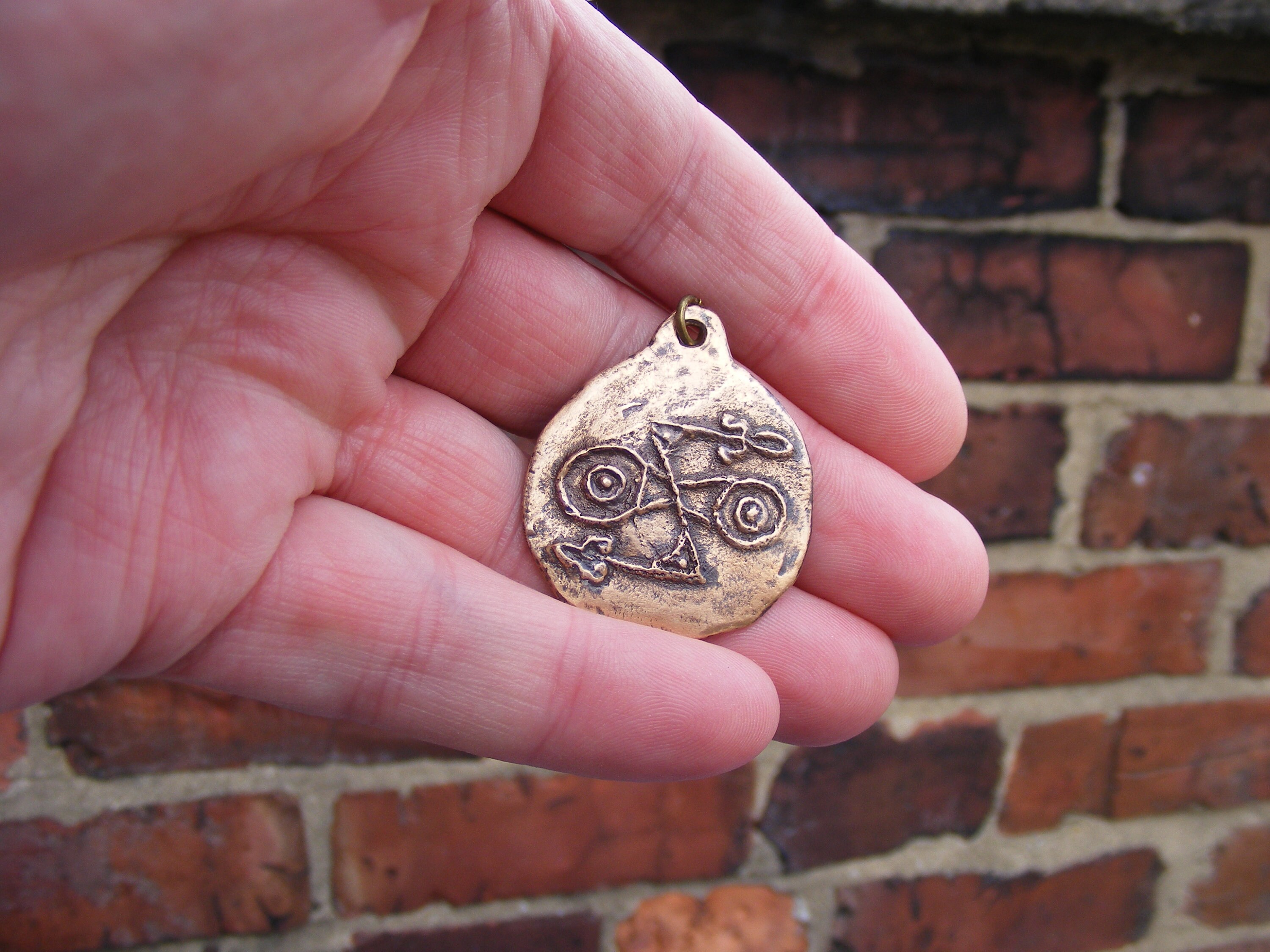 Scottish Pictish Double-disk Z-rod Bronze Pendant - Etsy UK