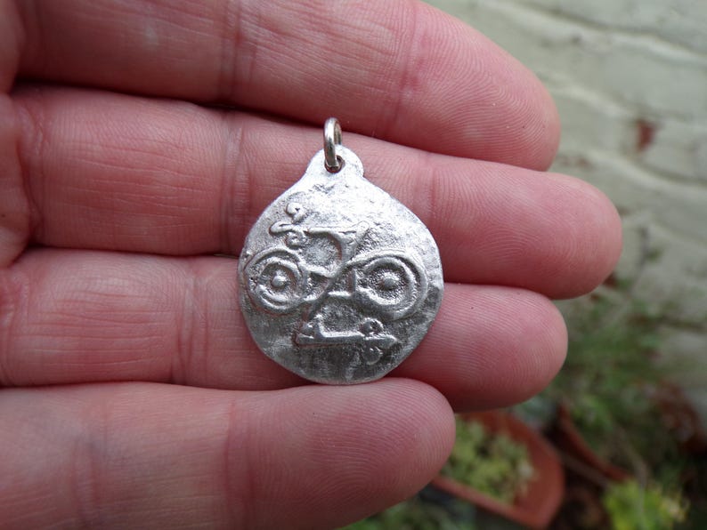 Scottish Pictish Double-disk Z-rod Sterling Silver Pendant - Etsy