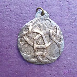 Celtic Irish Shield of Lugh Bronze Pendant