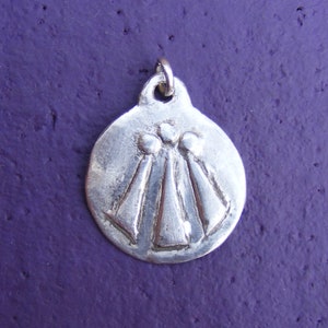 925 Silber magische Druiden Sichel Miniatur Anhänger Mistelernte Kelten Druide