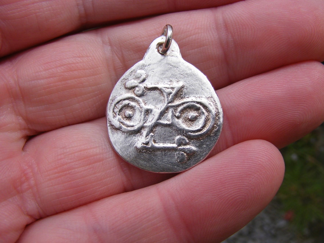 Scottish Pictish Doubledisk Zrod Sterling Silver Pendant Etsy UK