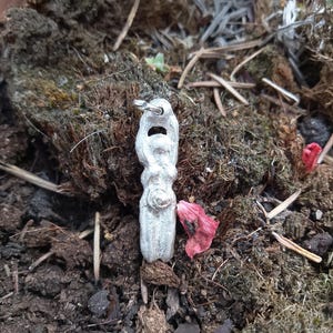 Earth Mother Goddess Sterling Silver Pendant