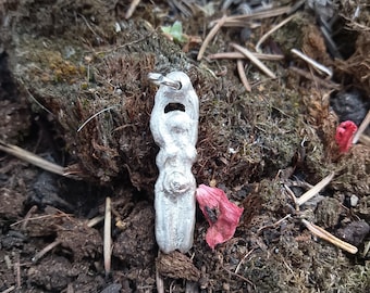 Earth Mother Goddess Sterling Silver Pendant