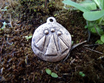 Druid Awen Bronze Pendant