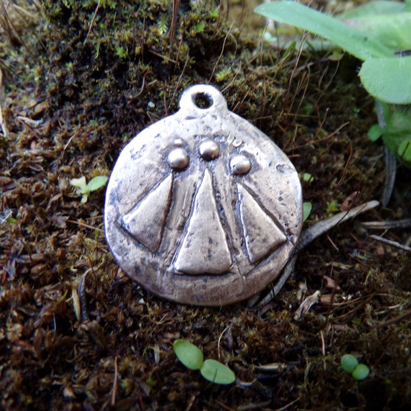 Pendentif en bronze druide Awen