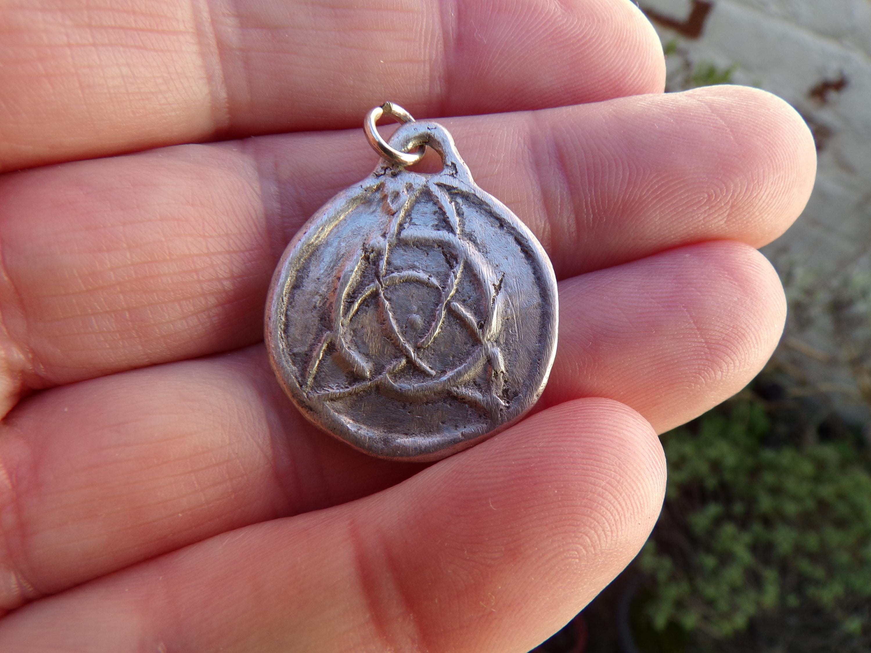 Triquetra Celtic Trinity Celtic Knot Sterling Silver Pendant - Etsy
