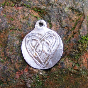 Celtic Heart Love Knot Sterling Silver Pendant