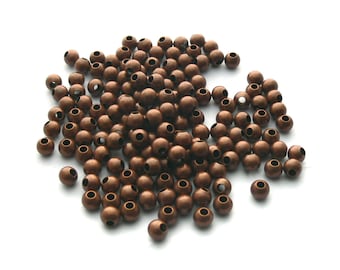 Bronzen vintage kralen, 150 kralen van 5 mm, 60 g, spacer kralen, vintage kralen, verbindingskralen, brons