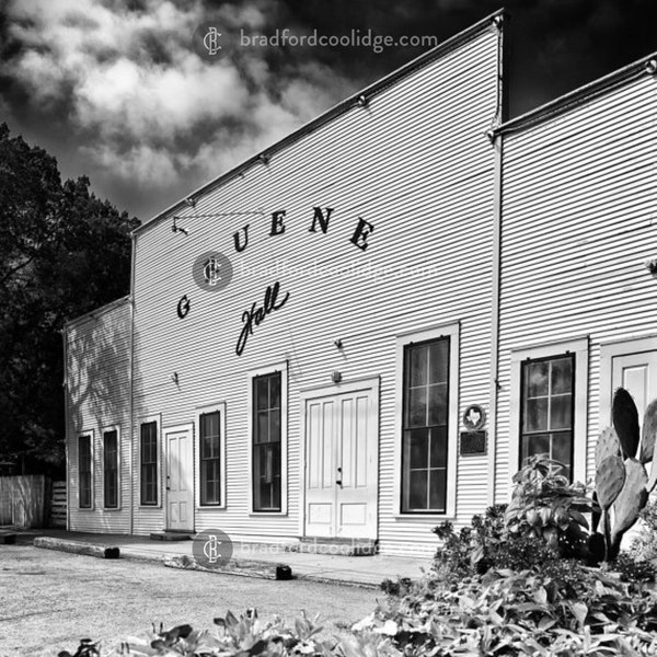 Gruene Hall (Black & White Matte Print)