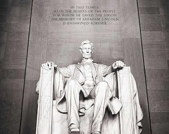Lincoln Memorial - Washington D.C. (Sepia Print)