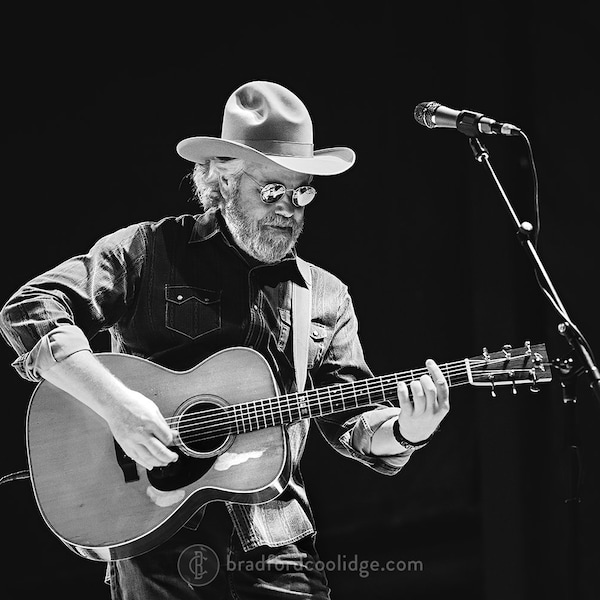 Robert Earl Keen - Live at Whitewater Amphitheatre in 2019 (black & white matte print)