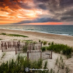 Outer Banks North Carolina - Nags Head Beach (Color Print)