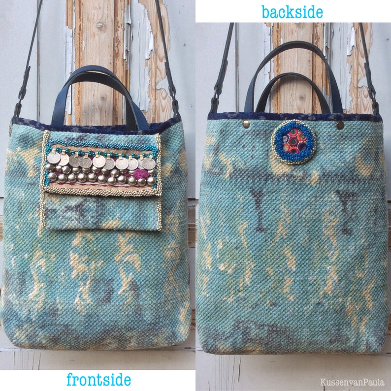 Boho Bag-kilim bag-carpet bag-tote bag-handbag-shoulderbag-hand made bag-cross body bag-hippie bag-bohemian bag-gypsy bag-turquoise-ethnic bag