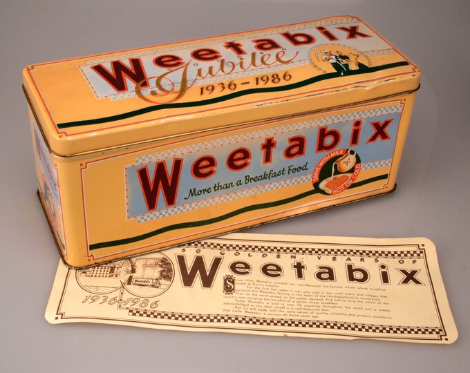 Vintage Weetabix Tin Commemorative Jubilee 1936 to 1986 Etsy UK