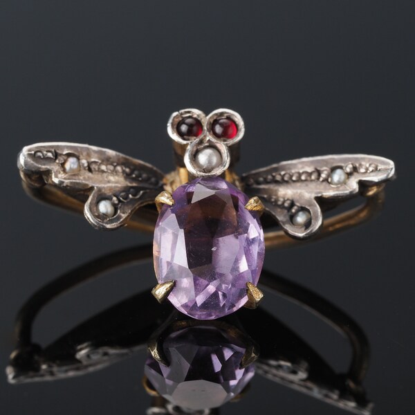 Antique Tiny Insect Pin - Etsy