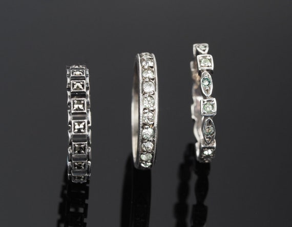 Silver stacking rings, stackable ring, mid finger… - image 3