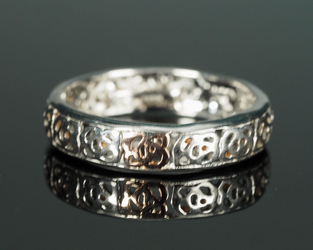 Welsh Design Gold Rings Rare Welsh Gold Clogau Ring in Silver Band: Royal Roses - Etsy