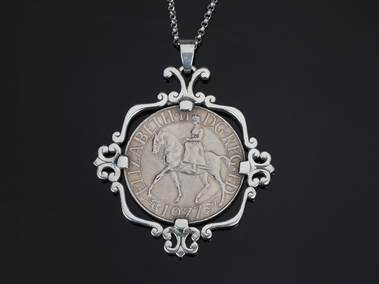 Vintage jubilee coin silver jubilee necklace jubilee | Etsy