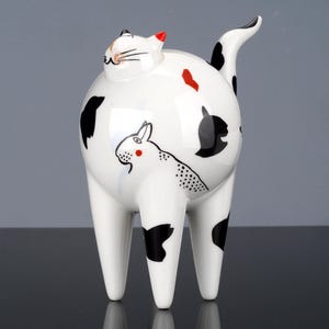 希少 Villeroy & Boch ビレロイ&ボッホ 猫の置物　陶器 Villeroy boch cat - Etsy 日本