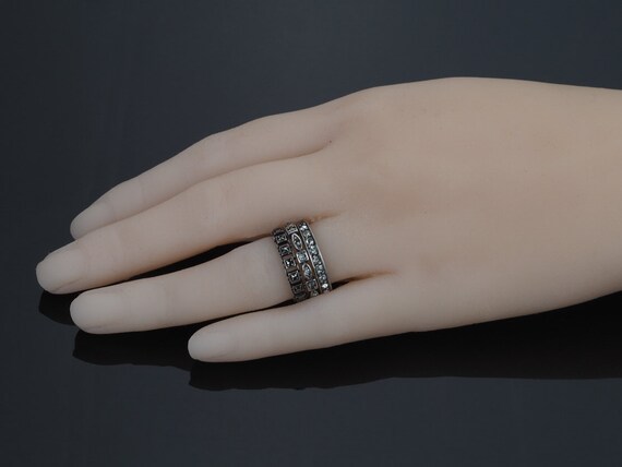 Silver stacking rings, stackable ring, mid finger… - image 6