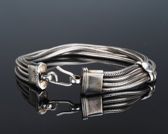 ヴィンテージビザンチンシルバーブレスレット、トルコブレスレット